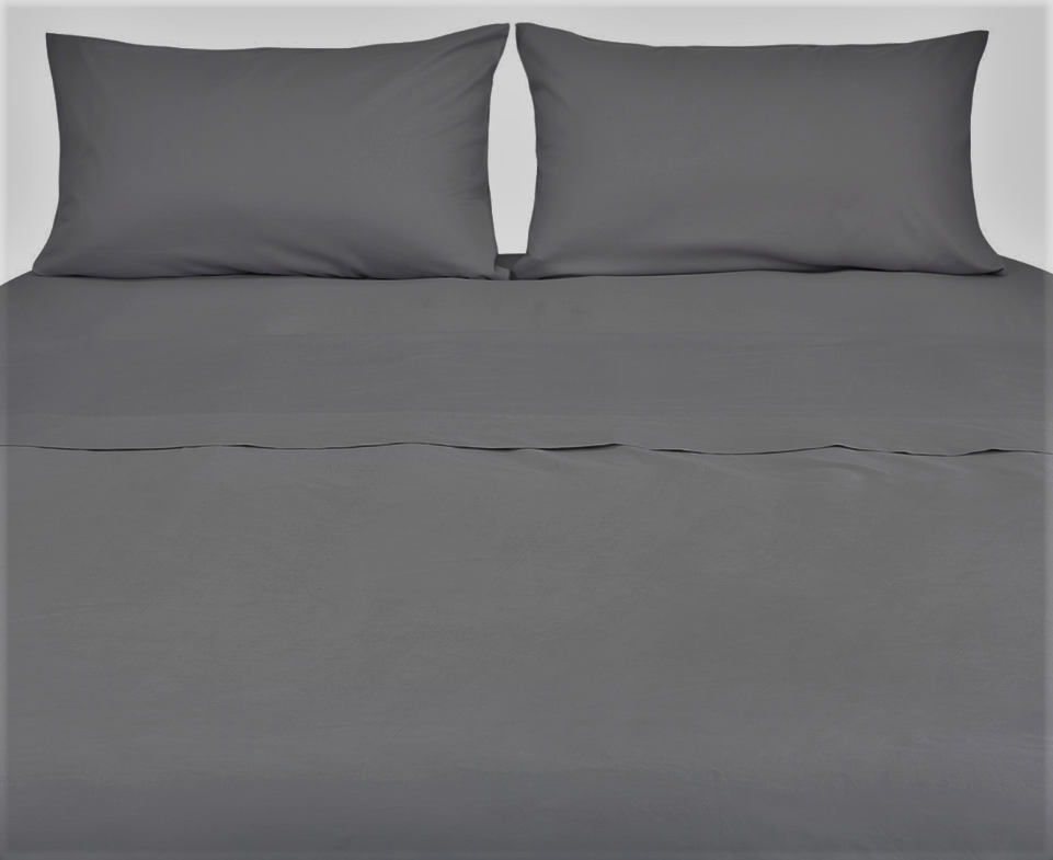 Anko 180 thread count sheet set, size: queen (grey)