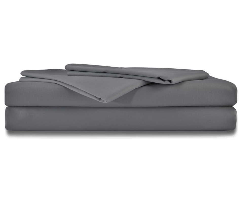 Anko 180 thread count sheet set, size: king (grey)