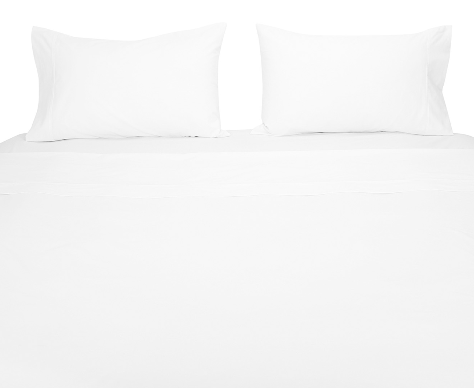 Anko 225 thread count bamboo sheet set, size: king (white)