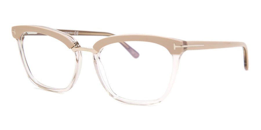 Tom Ford Blue Light Block Square Ladies Eyeglasses (FT5550-B 072 54)