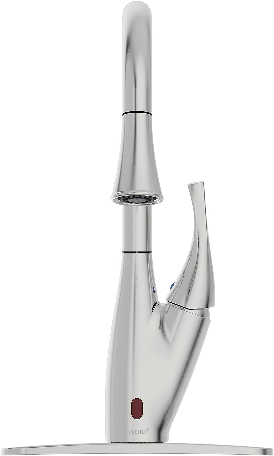 Flow X Series Single-Handle Pull-Down Sprayer Kitchen Faucet with Motion Sensor - Brushed Nickel