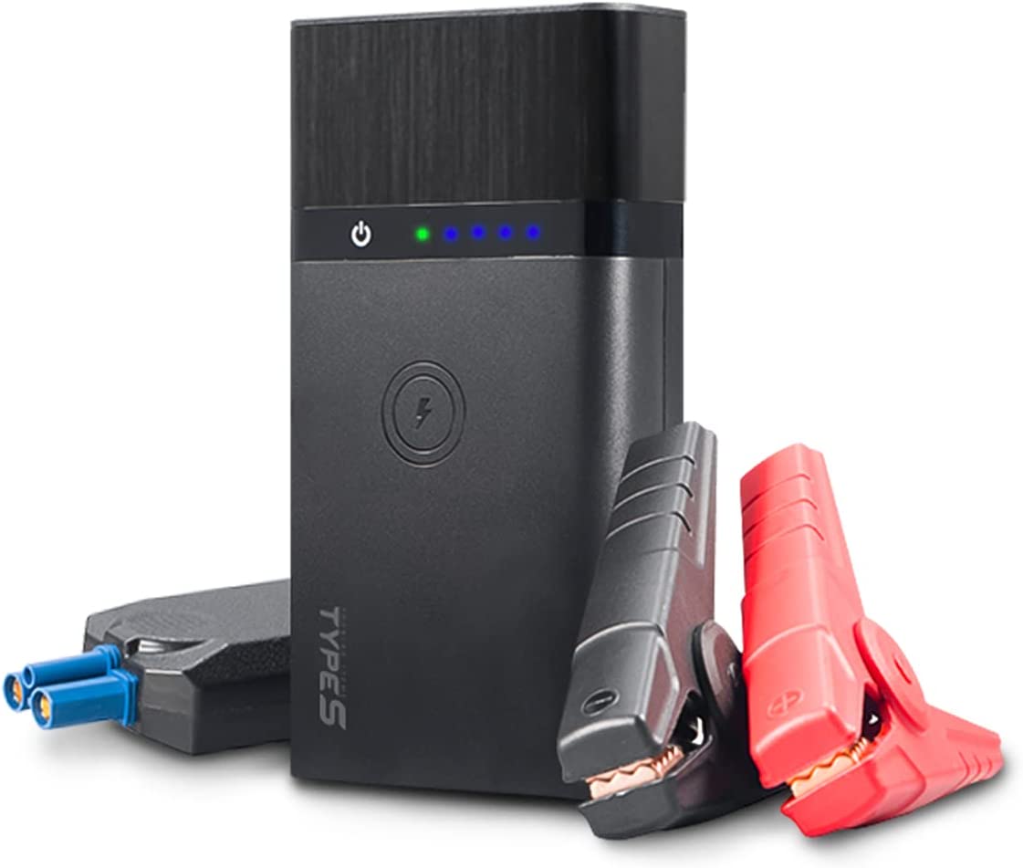 Type S 12V Jump Starter and 8000mAh Portable Power Bank