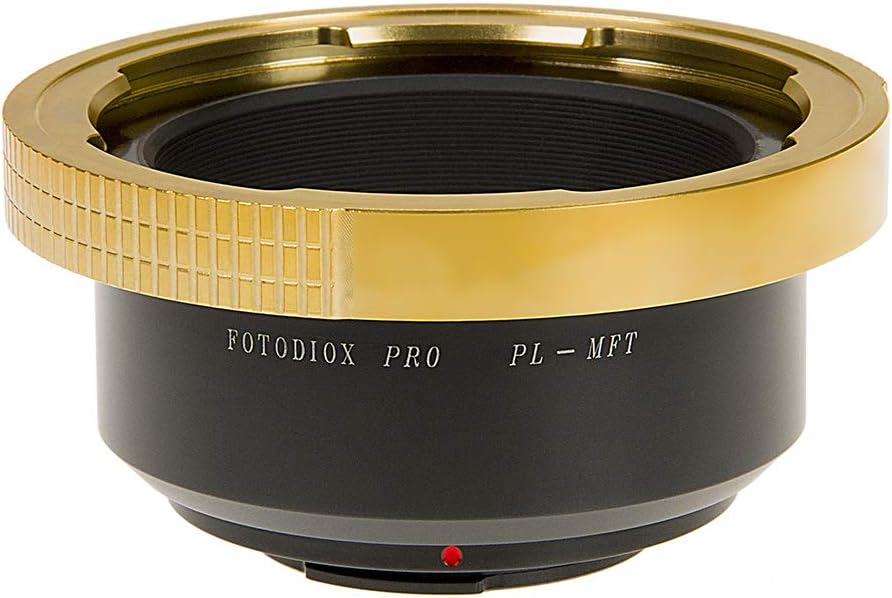 Fotodiox Pro Lens Mount Adapter, Arri PL Mount Lens to Micro Four Thirds (MFT) Camera Camcorder Adapter