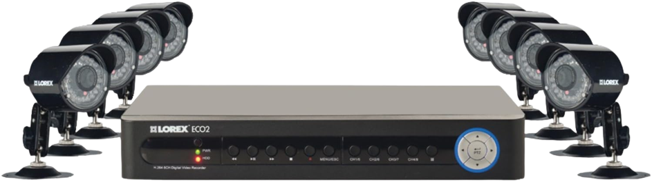 Lorex ECO2 Security Camera System with 8 Super Resolution Cameras (LH138501C8B)