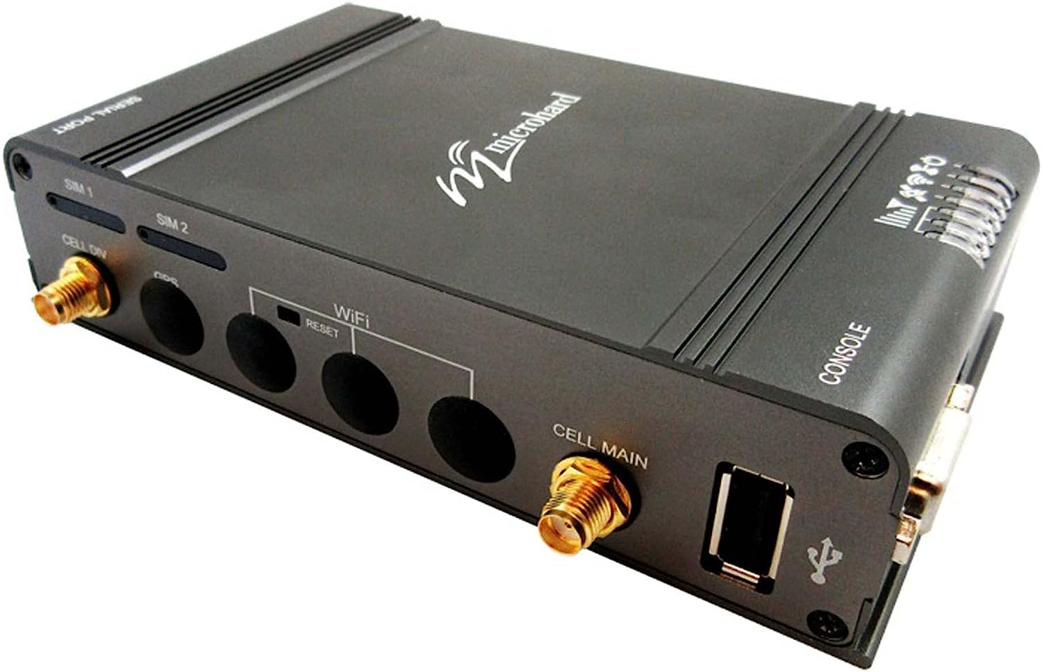 Microhard BulletPlusAC-CAT12 LTE Advanced Carrier Aggregation CAT12 Cellular Gateway w/802.11ac