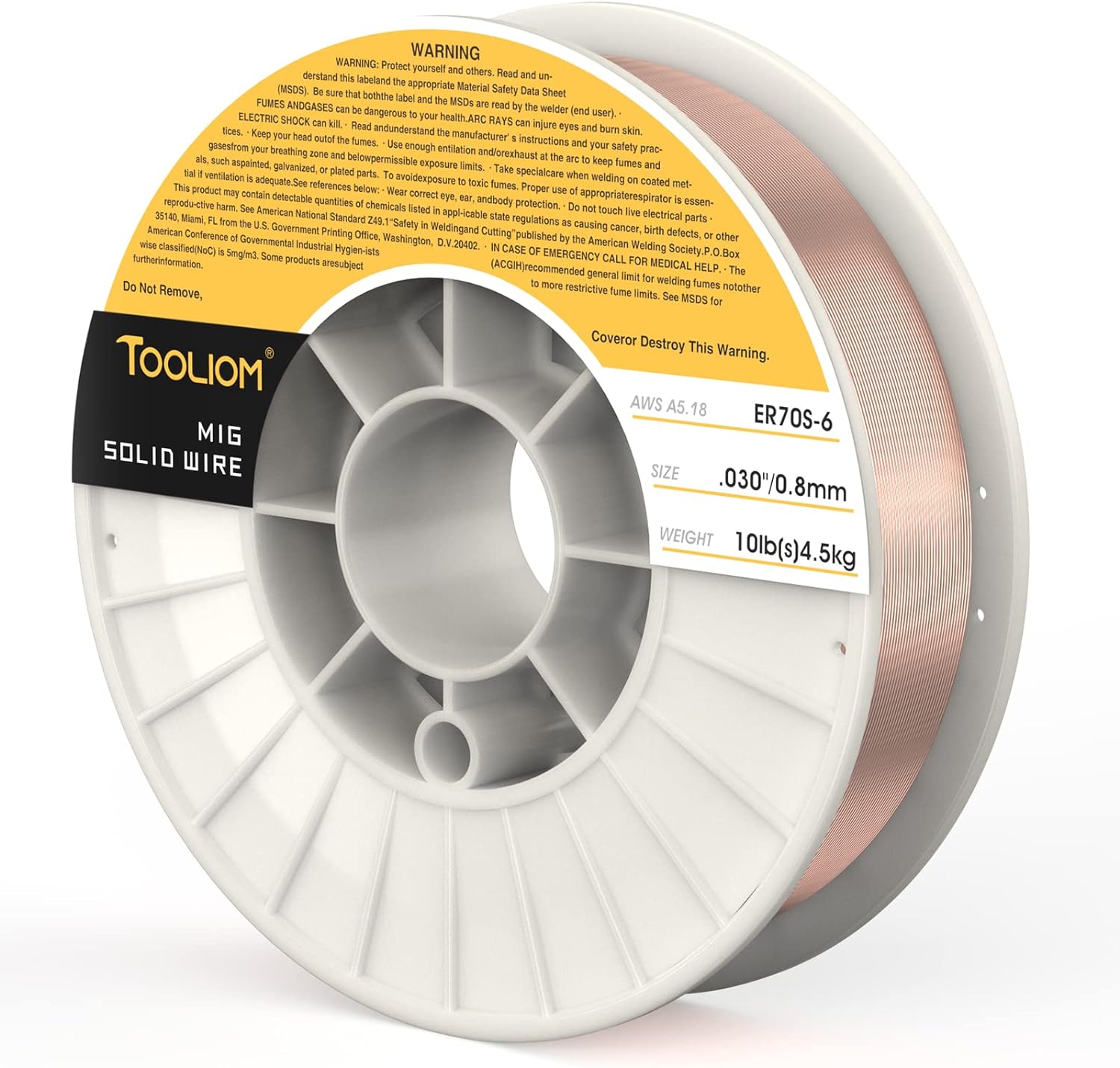 TOOLIOM ER70S-6 .030"(0.8 mm) Mig Solid Welding Wire