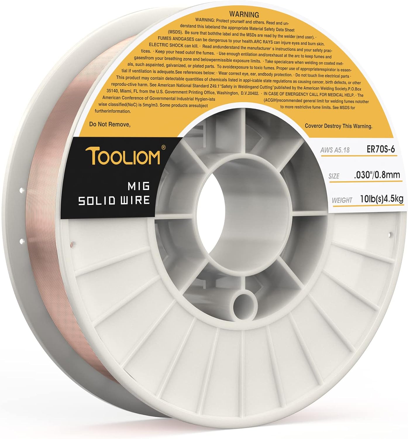 TOOLIOM ER70S-6 .030"(0.8 mm) Mig Solid Welding Wire