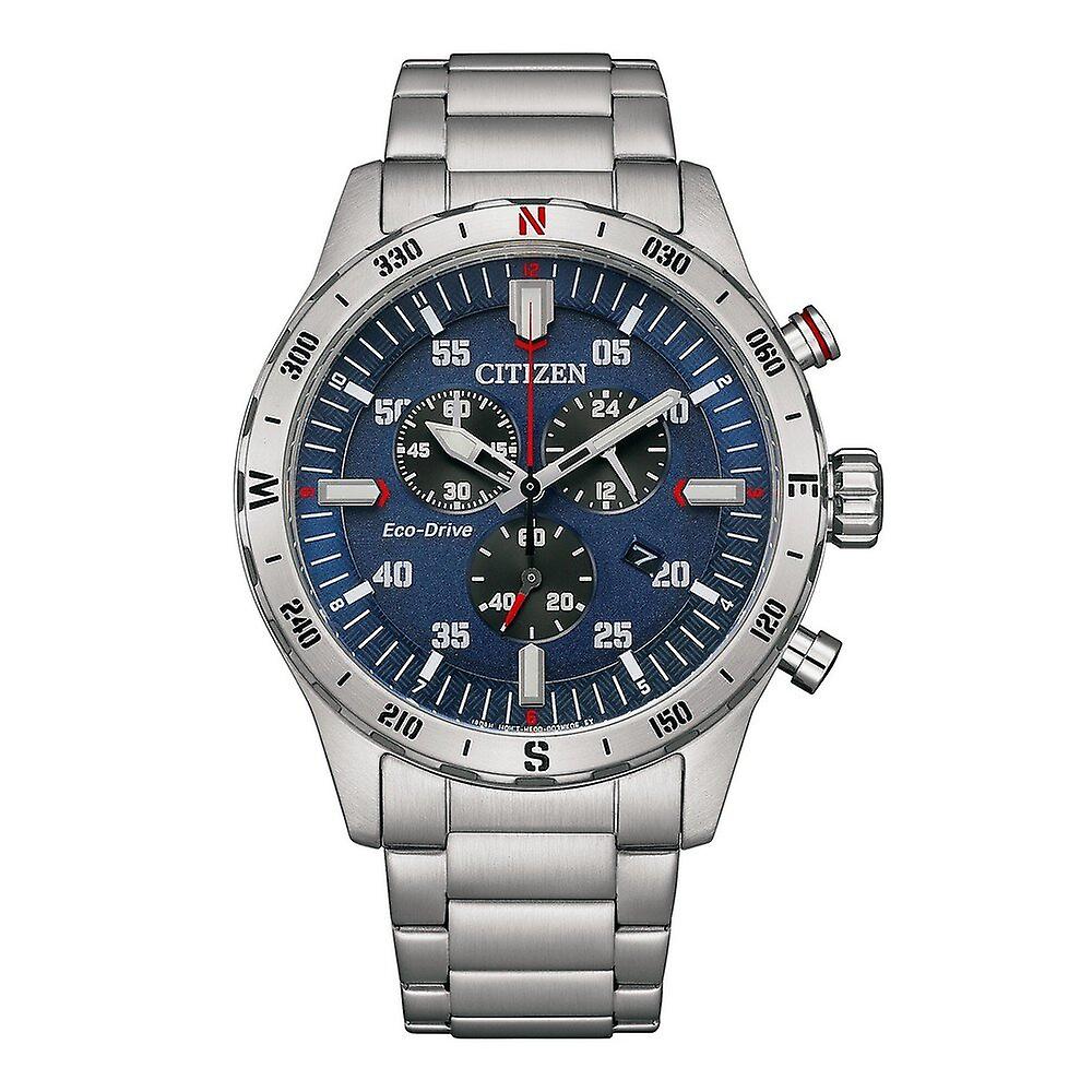 Citizen Chronograph GMT Eco-Drive Blue Dial Men's Watch (AT2520-89L)