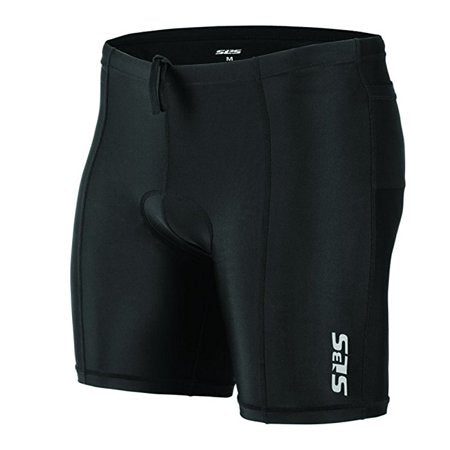 SLS3 Men`s Triathlon FRT 2.0 Tri Shorts - 2 pockets - swim, bike and run with comfort - great from Sprint to Ironman races -Small