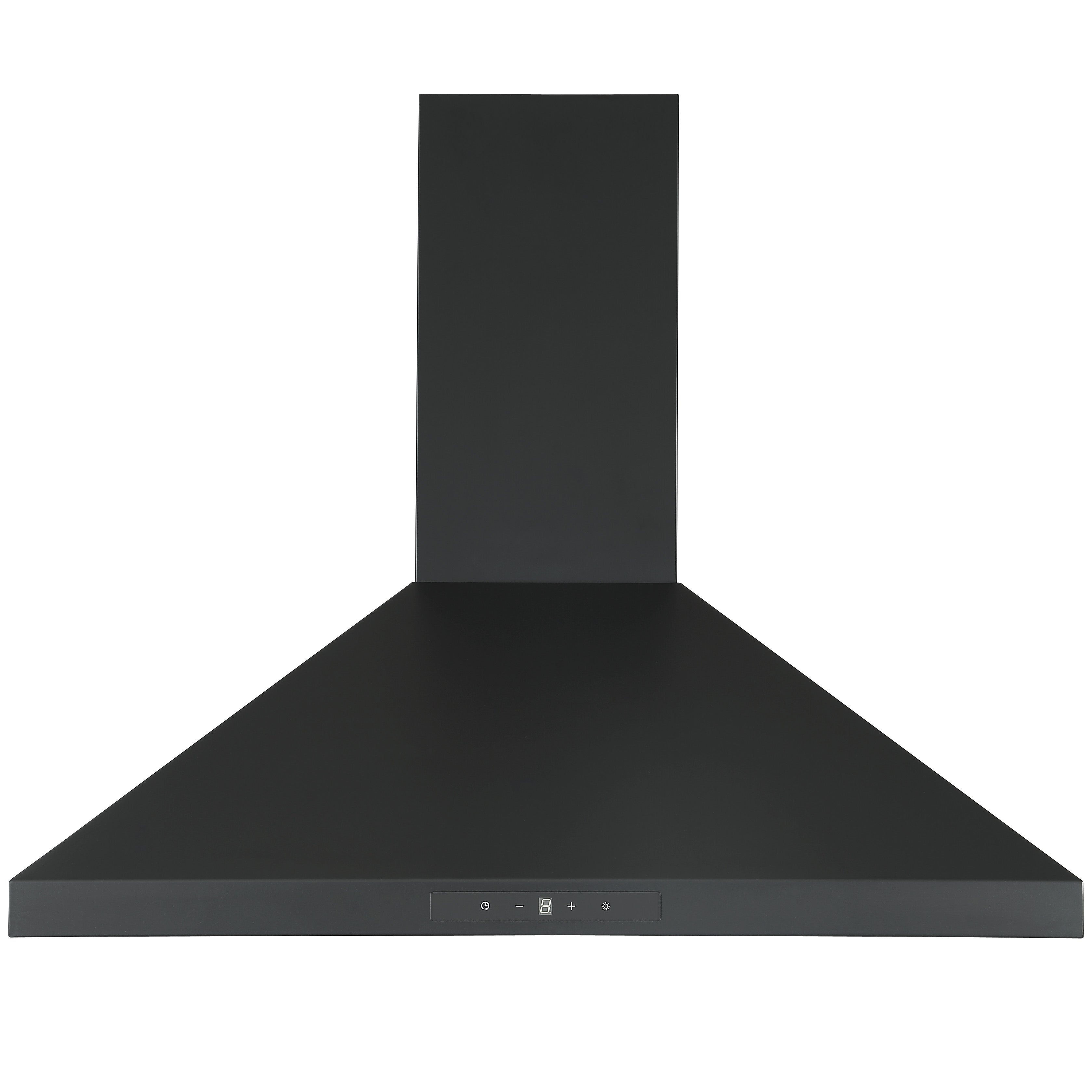 Ancona AN-1570 Matte Black Convertible Wall-Mounted Pyramid Range Hood