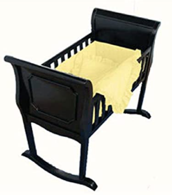 BabyDoll Gingham Cradle Bedding Set, Yellow, 3-Piece