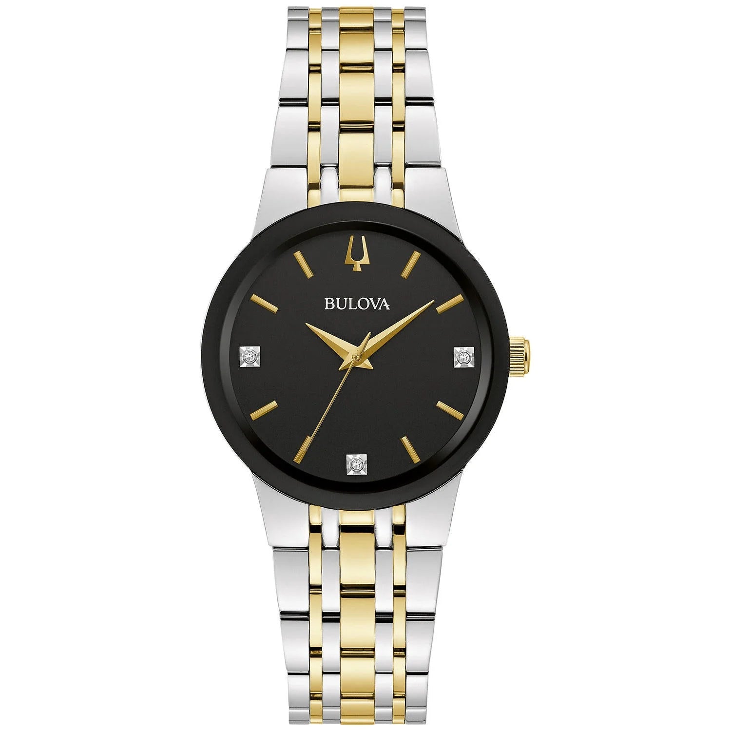 Bulova Women's 30mm Modern Diamond Two-Tone Stainless Steel Watch