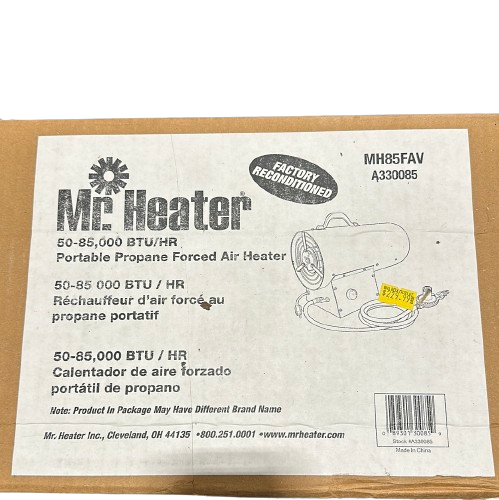 Mr. Heater 85,000 Btu Portable Forced Air Propane Heater