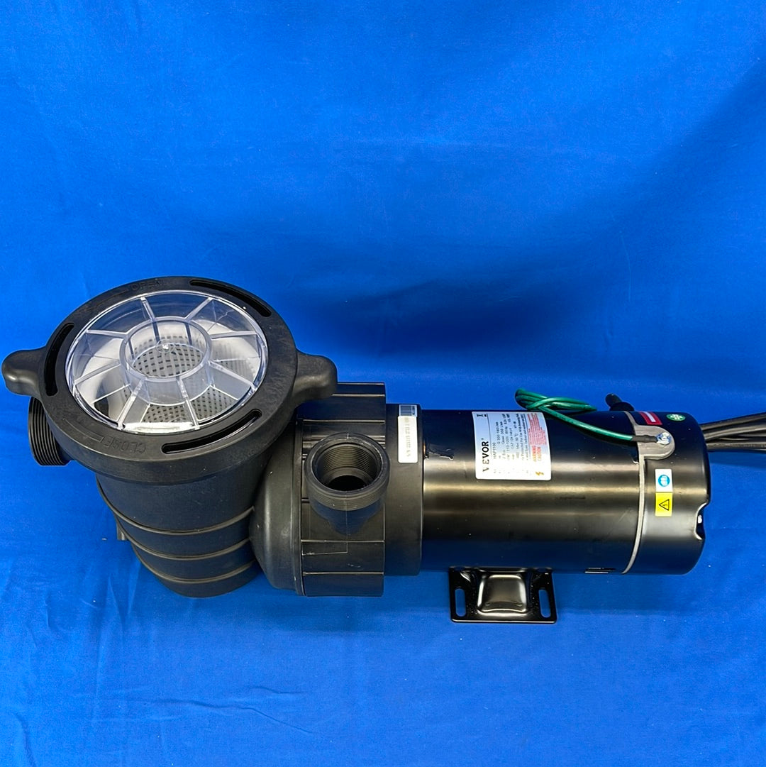 VEVOR Swimming Pool Pump, 1.5 HP 115 V, 1100 W Single Speed Pump for In/Above Ground Pool