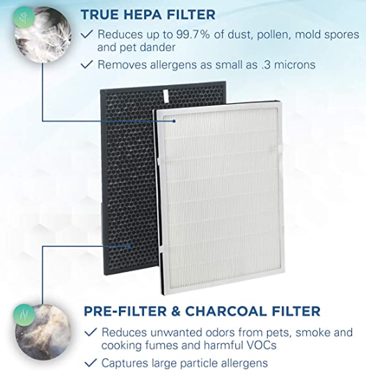 GermGuardian FLT9200 True HEPA Air Purifier Replacement Carbon Filter H