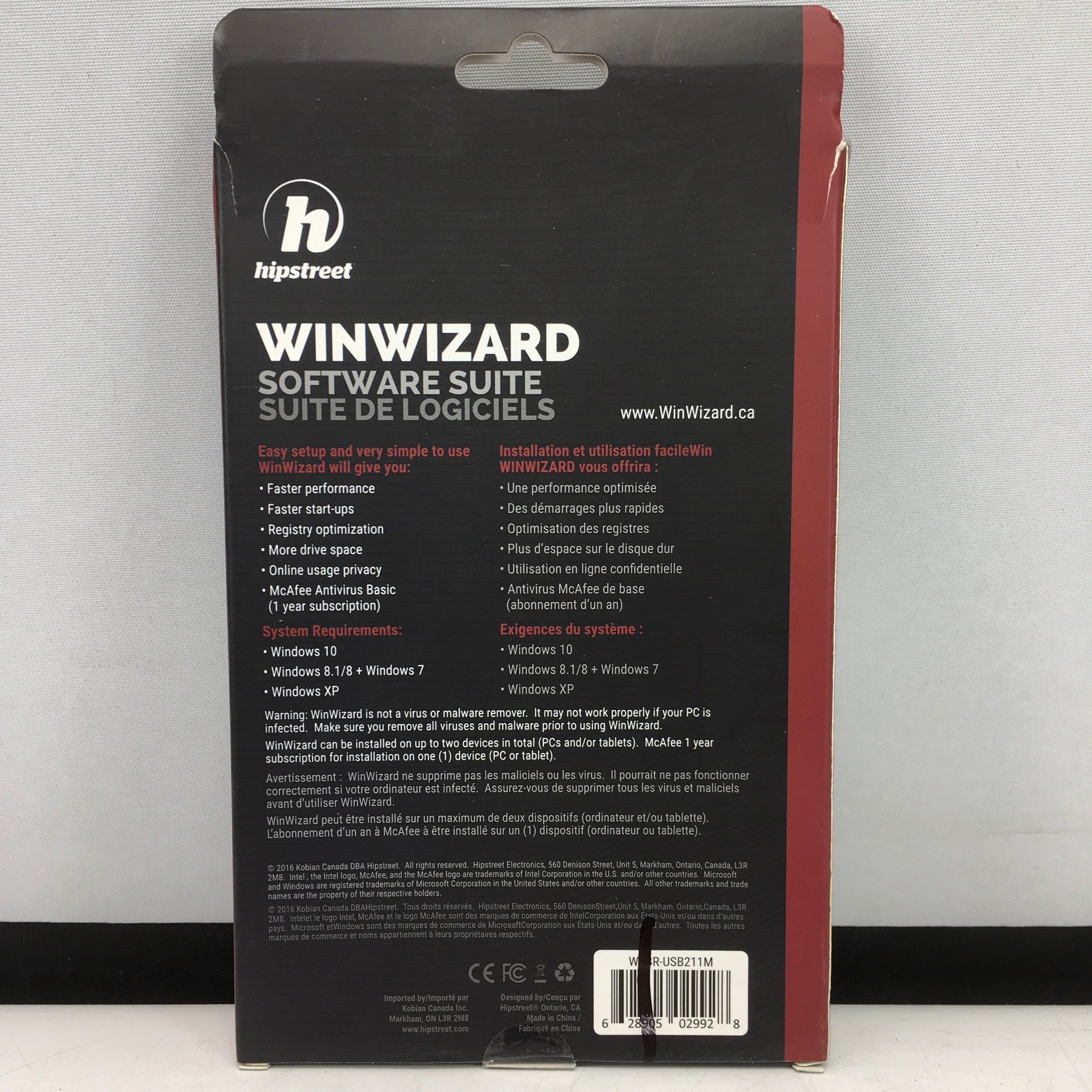 Hipstreet WinWizard Software Suite On USB Drive