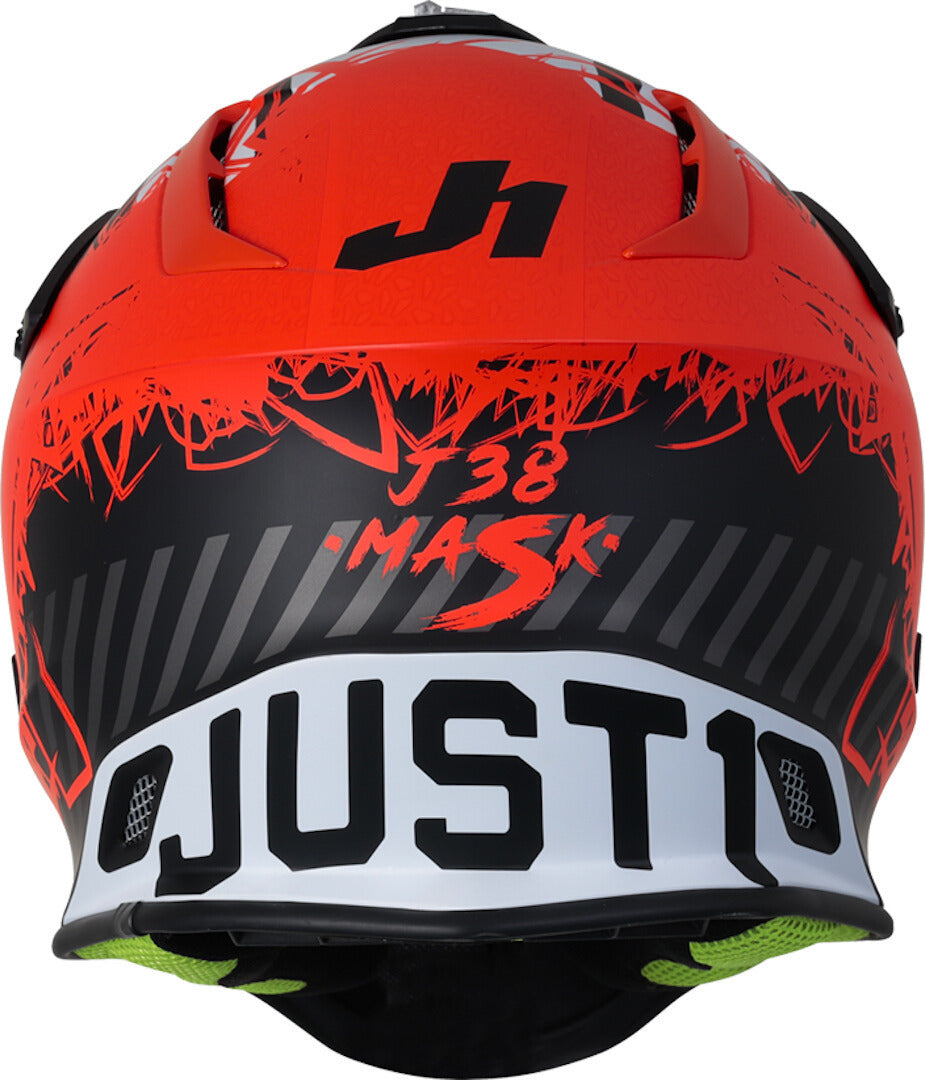 Just1 j38 Blade Orange/Black  (Large) Motocross Helmet