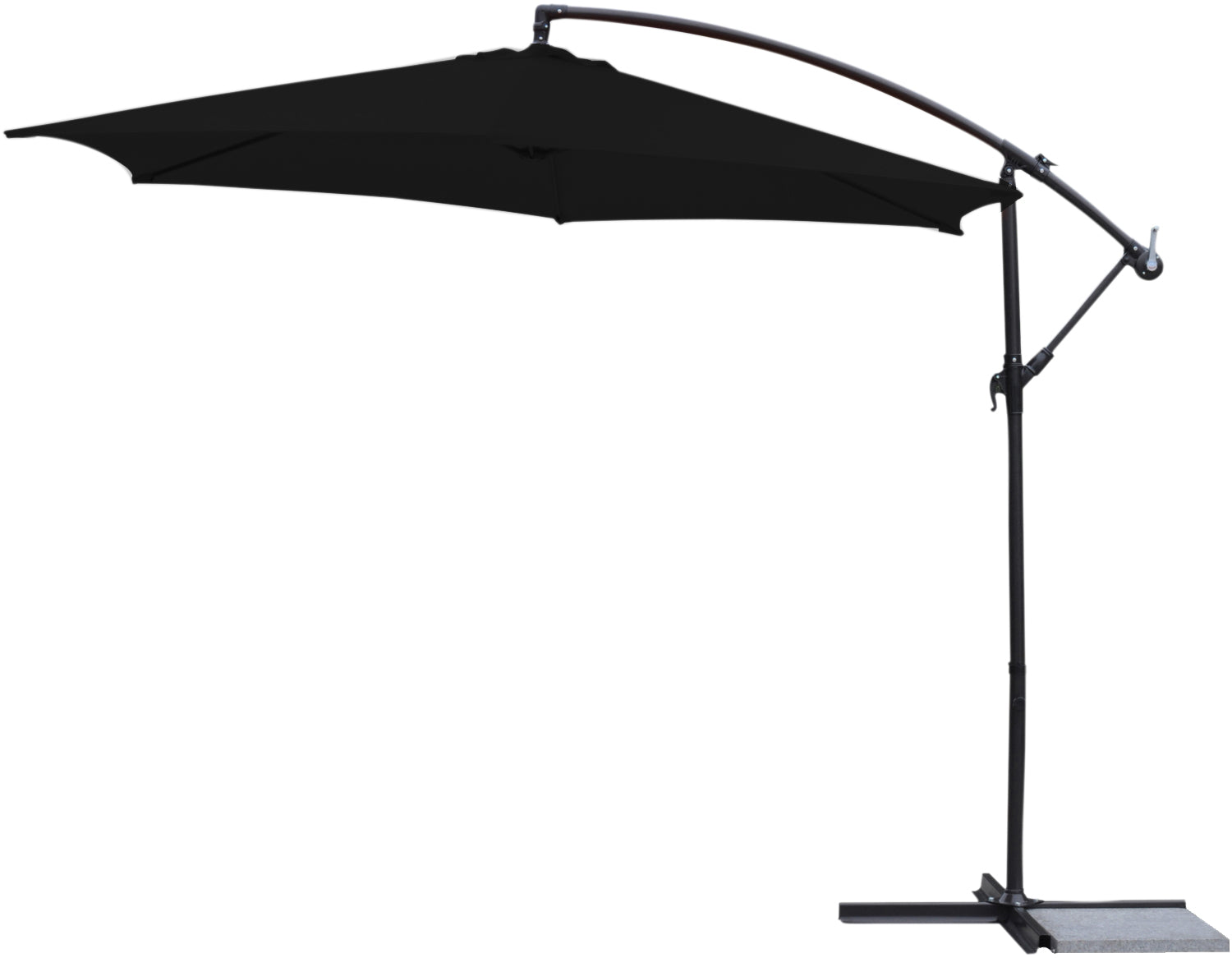 Big Box 10ft Deluxe Offset Umbrella - Onyx (Black)