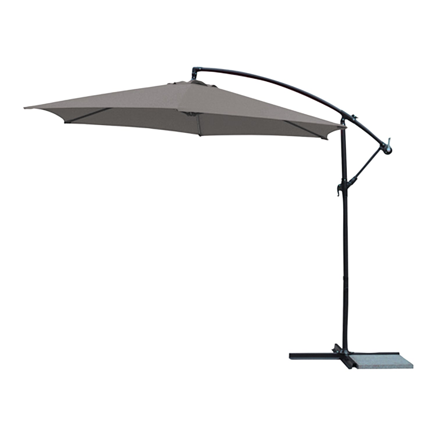 Big Box 10ft Deluxe Offset Umbrella - Stone (Taupe)