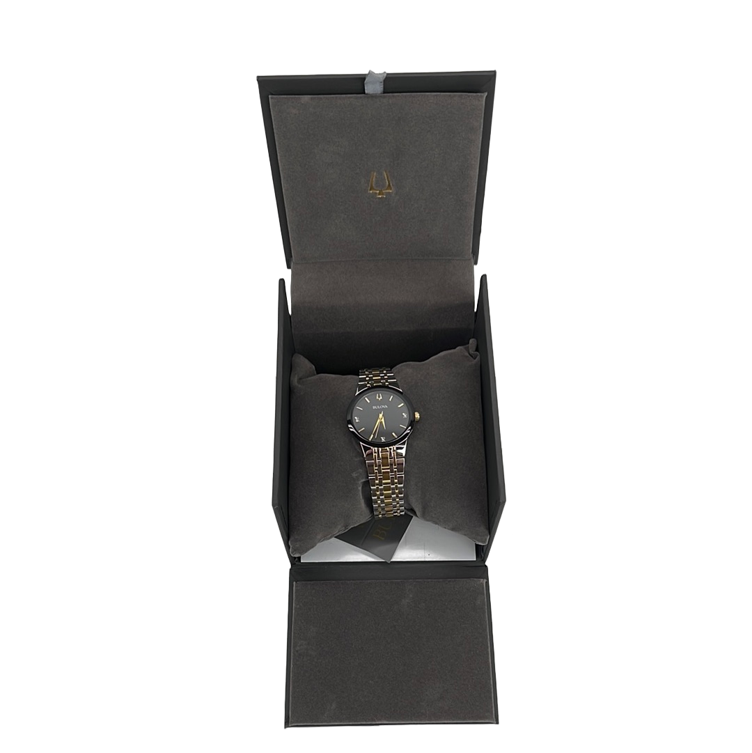 Bulova Women's 30mm Modern Diamond Two-Tone Stainless Steel Watch
