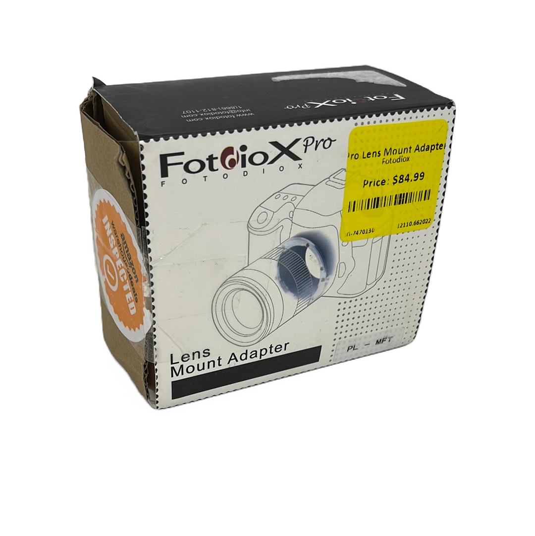 Fotodiox Pro Lens Mount Adapter, Arri PL Mount Lens to Micro Four Thirds (MFT) Camera Camcorder Adapter