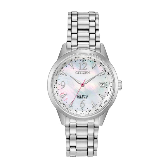 Citizen - World Time Perpetual Ladies Eco Drive Stainless Steel *AS-IS*