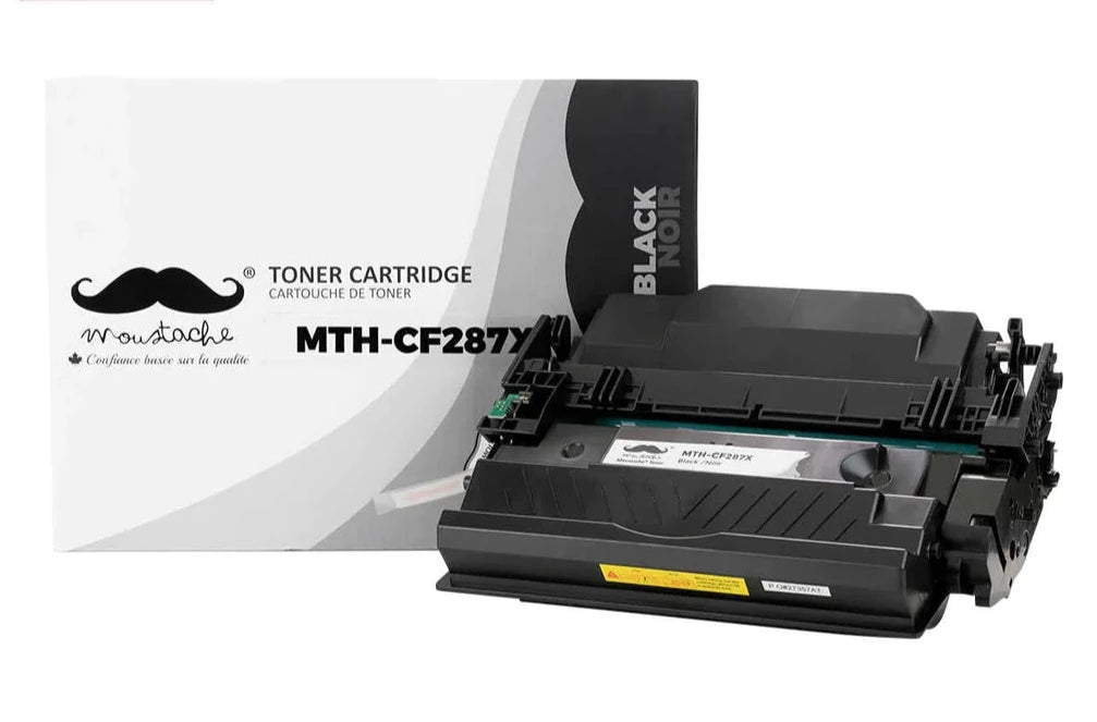 HP 87X CF287X Compatible Black Toner Cartridge High Yield - Moustache