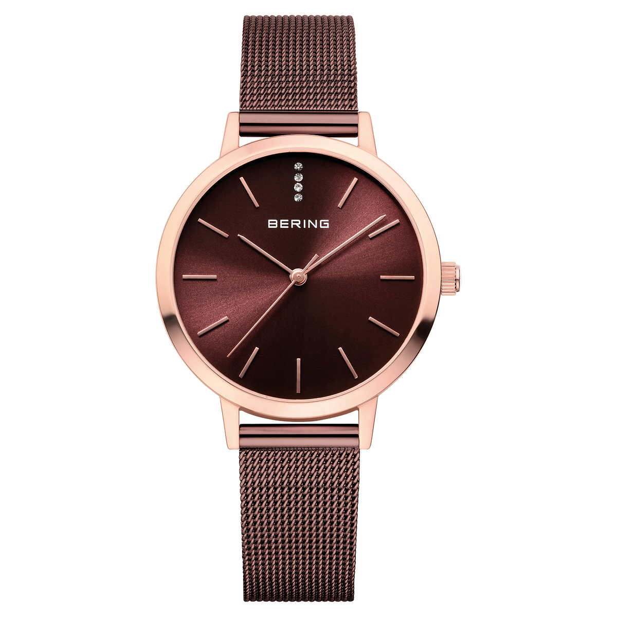 BERING Women's Classic Brown Dial Watch (13434-265)