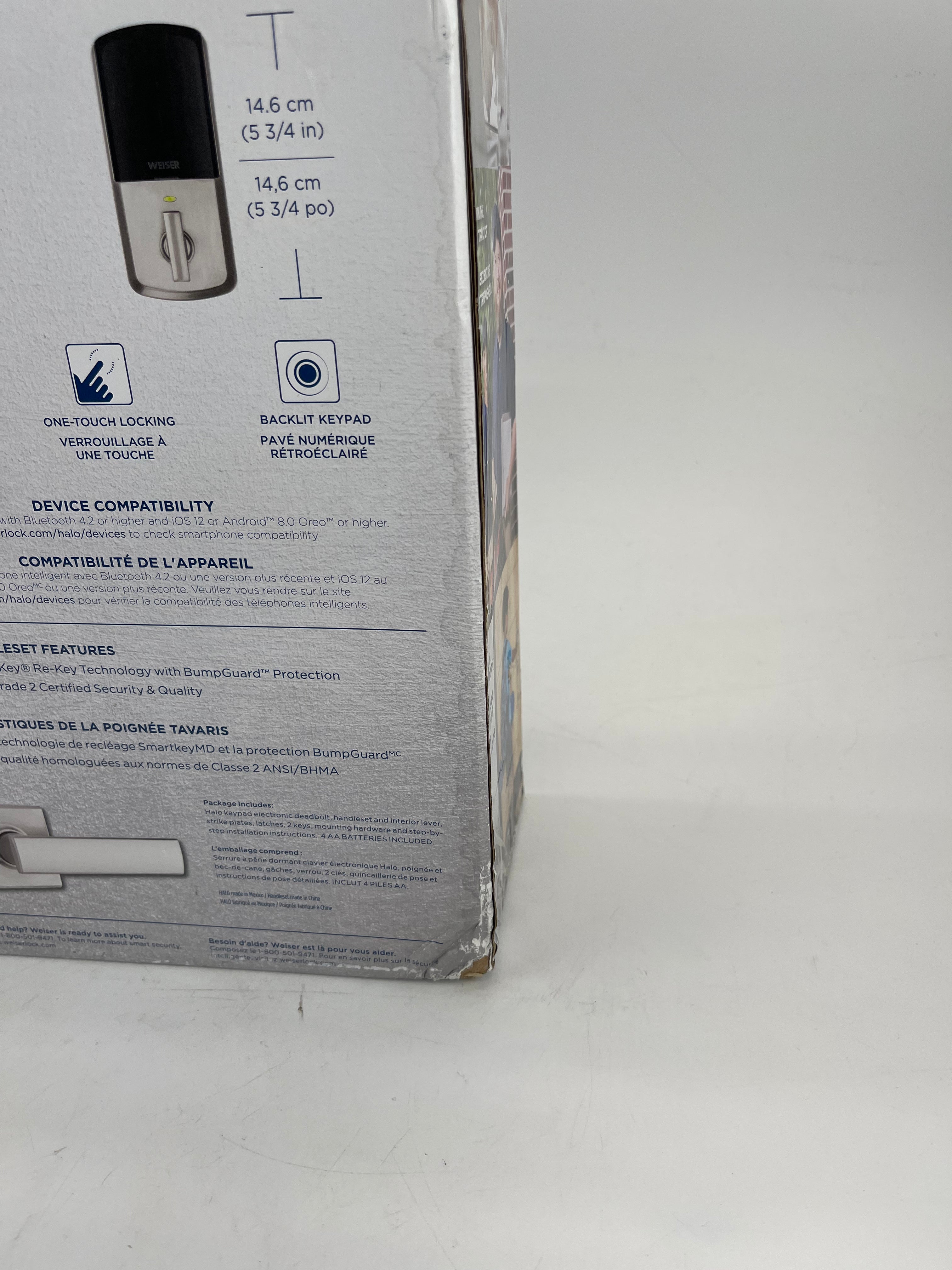 Weiser Halo Smart Wi-Fi Electronic Deadbolt and Handleset Combo Pack