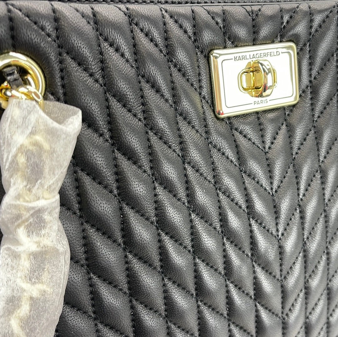 KARL LAGERFELD PARIS Agyness Large Tote - Black