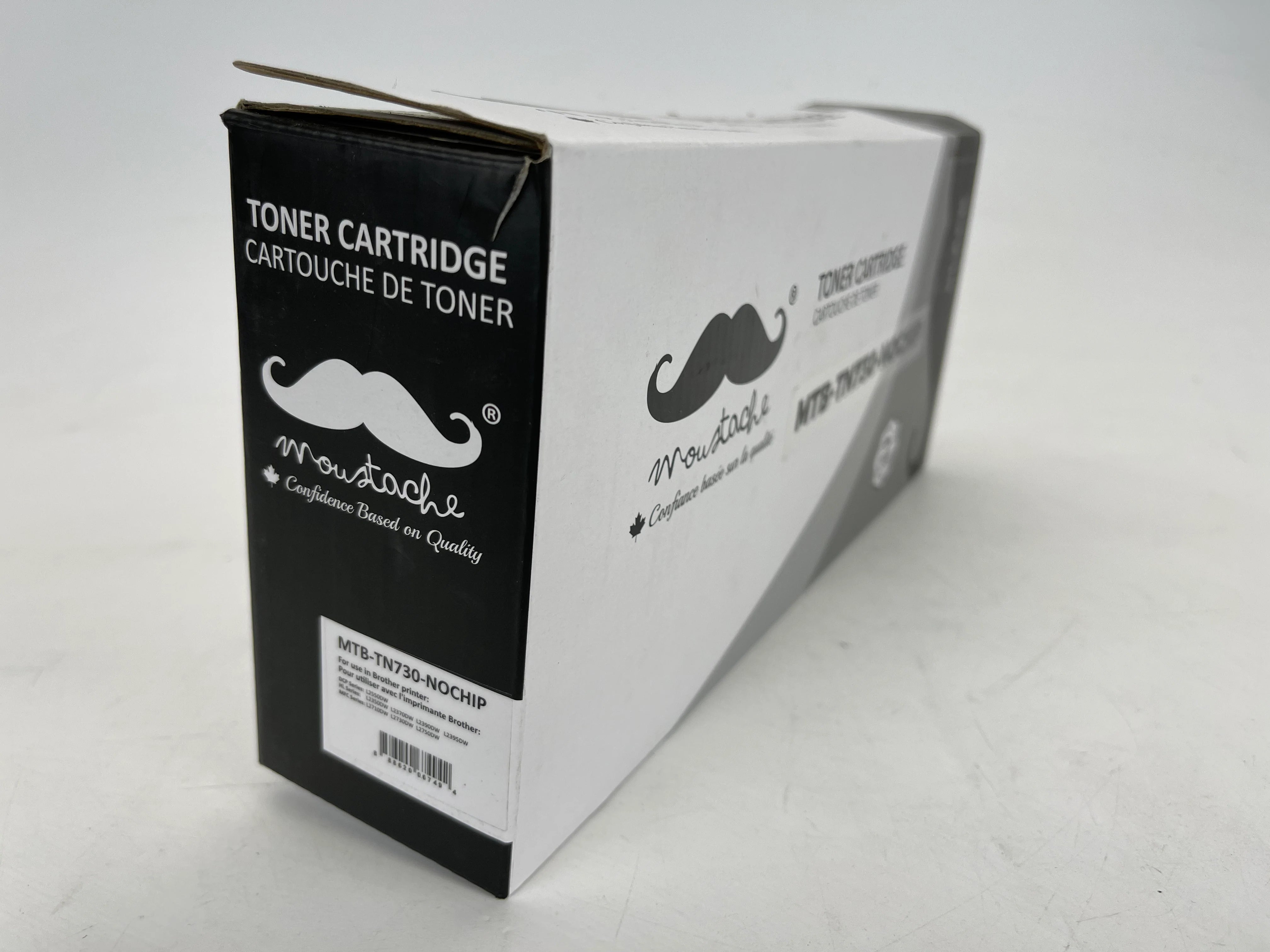 Brother TN730 Compatible Black Toner Cartridge - NoChip - Moustache - 1/Pack