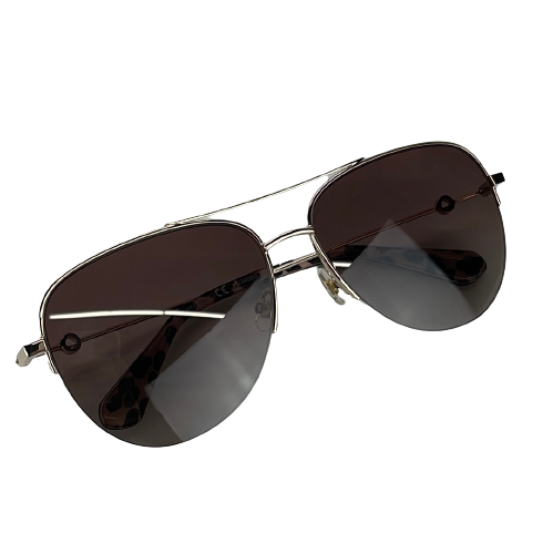 Kate Spade Women's Aviator Polarized Sunglasses - Gold Havana