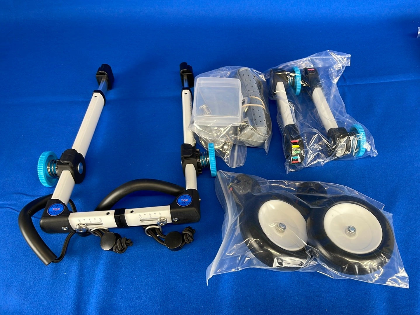 Samohui Adjustable Dog Cart Wheelchair, Foldable Dog Wheelchair for Back Legs (Size- XXS)