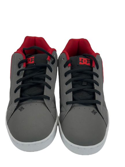 DC Shoes Net Mens Grey Black Skate Sneakers (Size: USM 17)