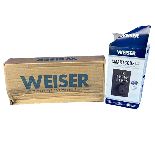 Weiser SmartCode Matte Black Keyless Entry Door Lock/Deadbolt