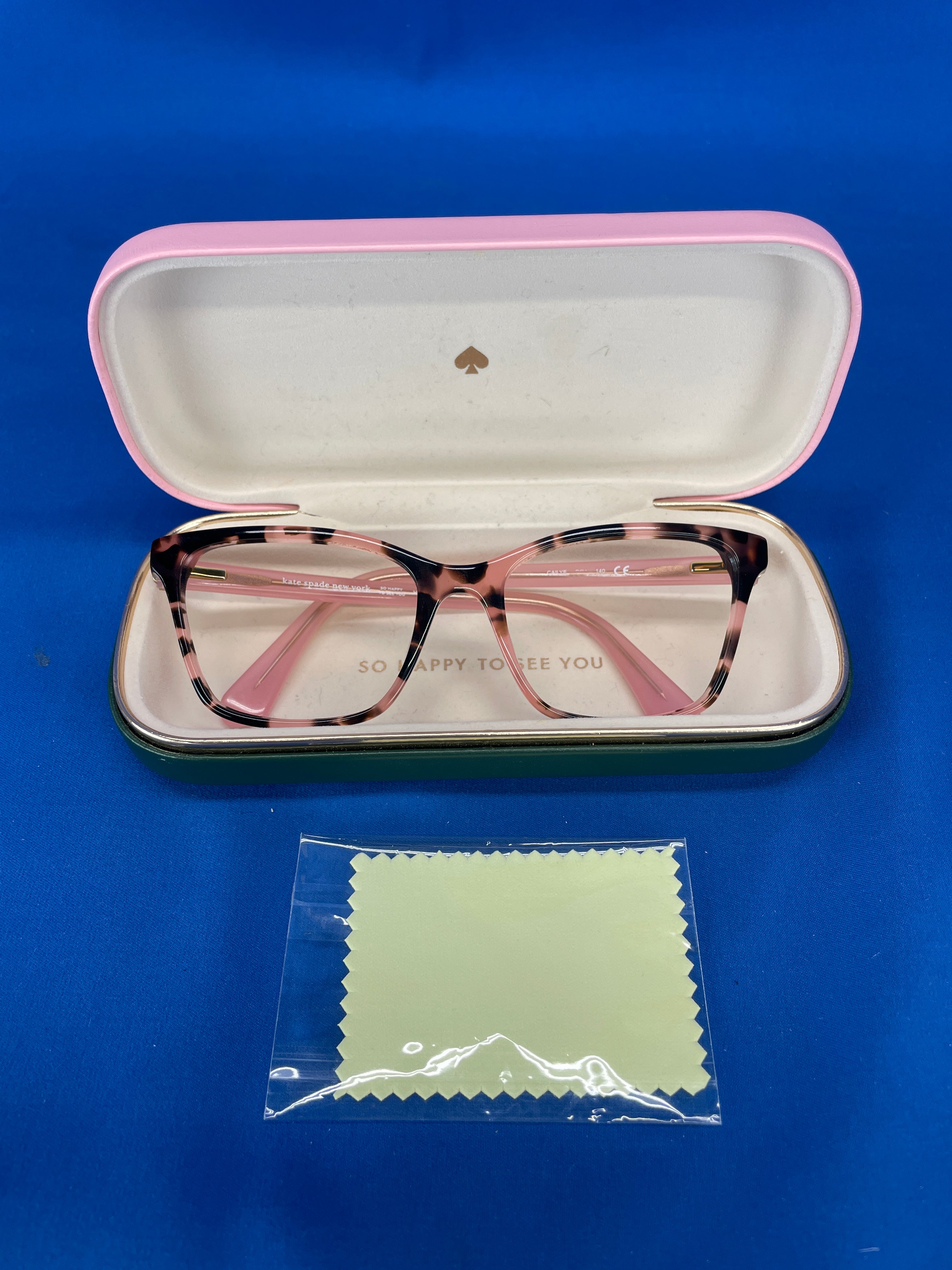 Kate Spade Cailye Eyeglasses Women's Pink Havana Full Rim
