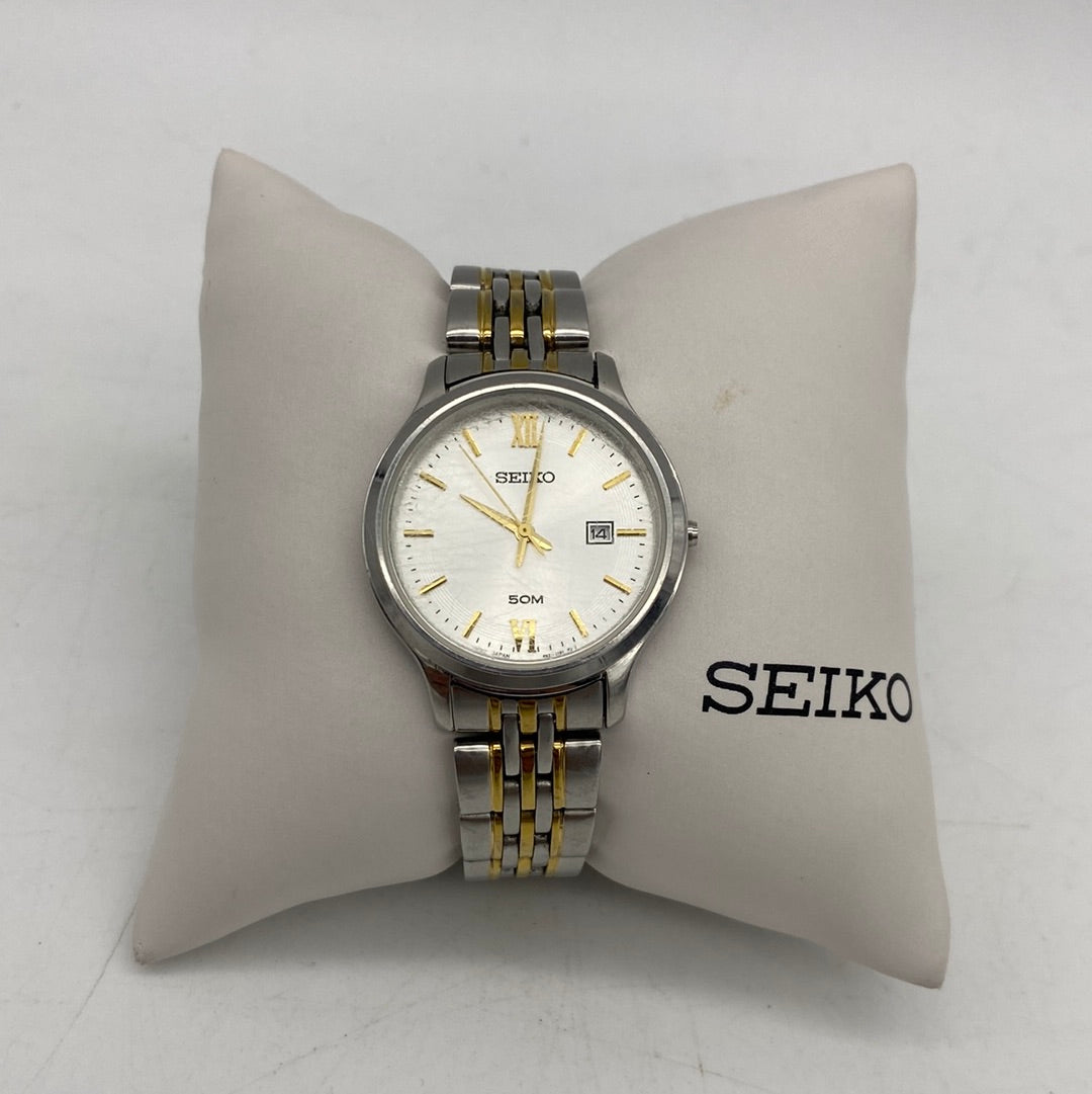 Seiko Women's 6N22-00E0 Quartz Stainless Steel Gold Two Tone Wristwatch