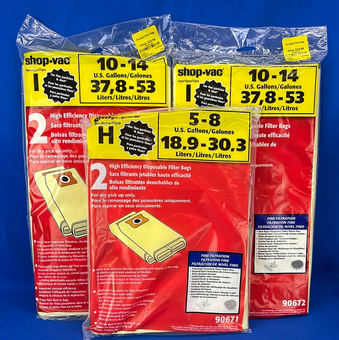 Shop-Vac Filter Bag Discount Bundle (3)