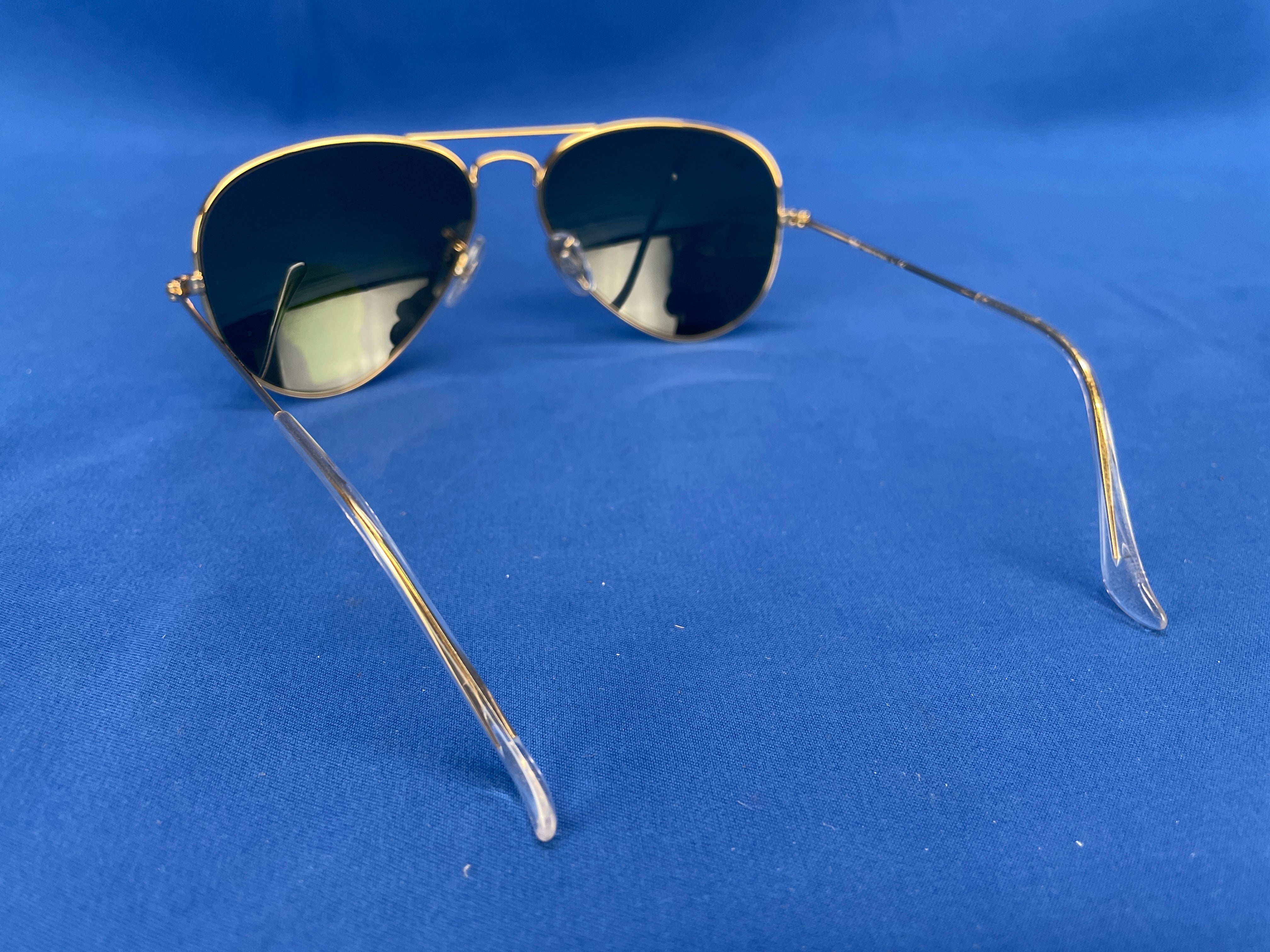 Ray-Ban Black On Gold Phantos Sunglasses (RB3589)