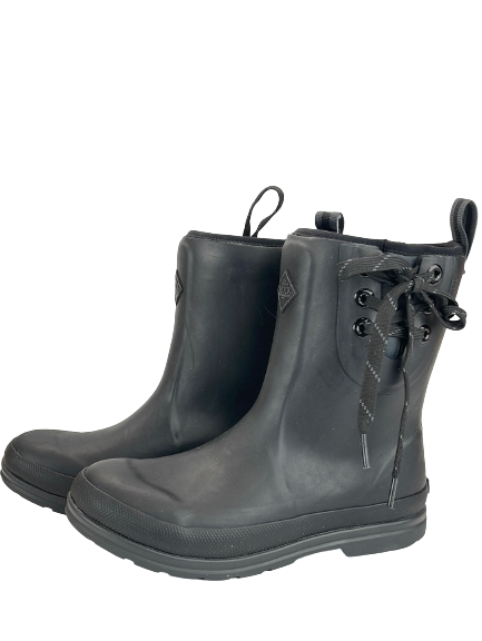 Muck Boot Womens Muck Originals Pull On Mid Rain Boot Black Size 8 USW
