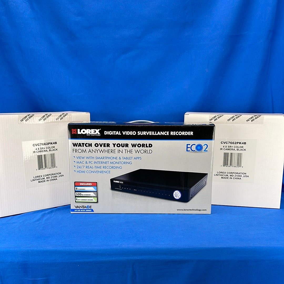 Lorex ECO2 Security Camera System with 8 Super Resolution Cameras (LH138501C8B)